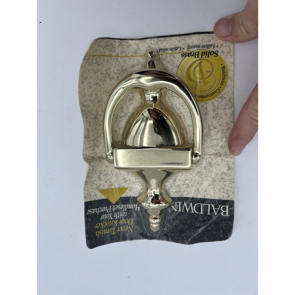 Baldwin - Never Tarnish Door Knocker. Solid Brass. New in Package